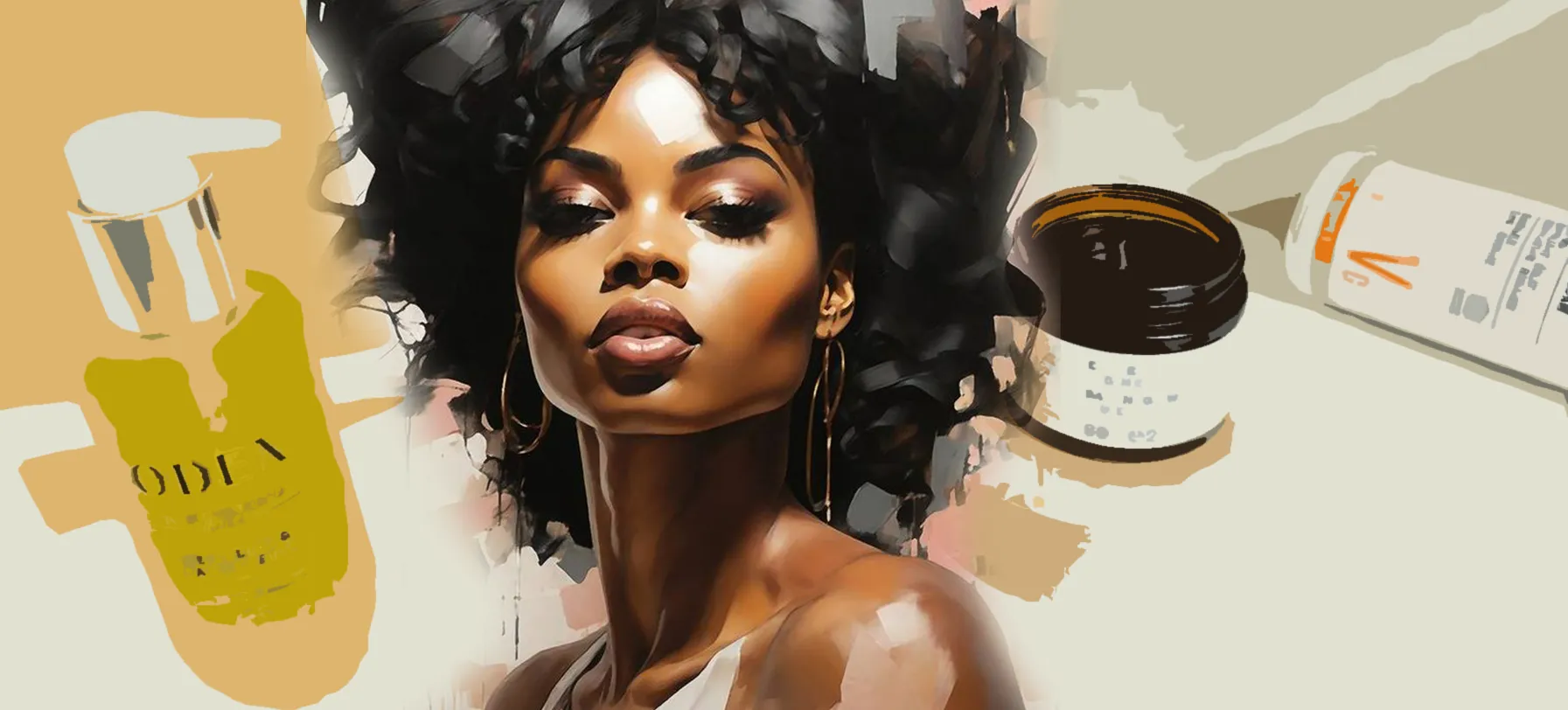 Skincare routine tailored to melanin-rich skin — niacinamide, SPF, and targeted care