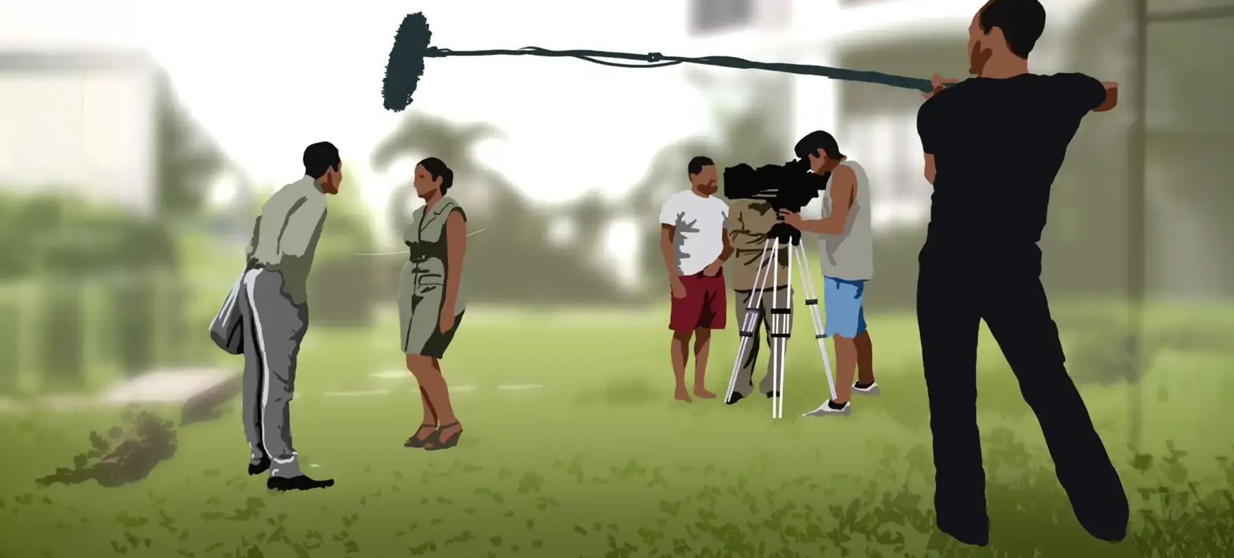 Lagos, Nigeria — The Nollywood studios, the world's third-largest film industry